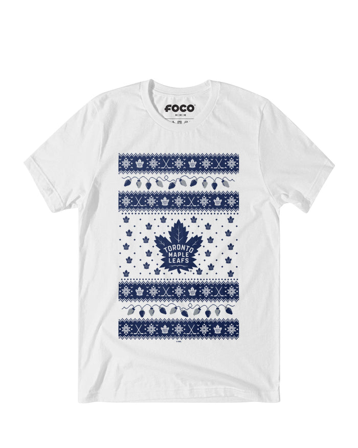 Toronto Maple Leafs Holiday Lights Sweater T-Shirt