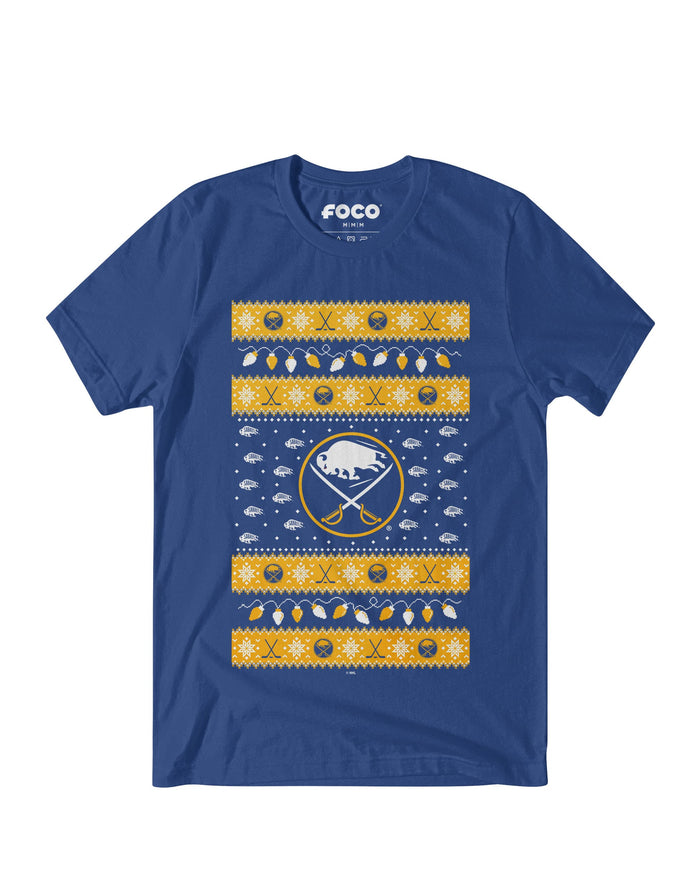 Buffalo Sabres Holiday Lights Sweater T-Shirt