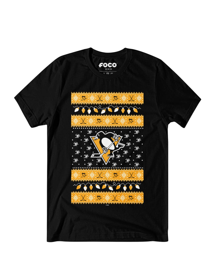 Pittsburgh Penguins Holiday Lights Sweater T-Shirt