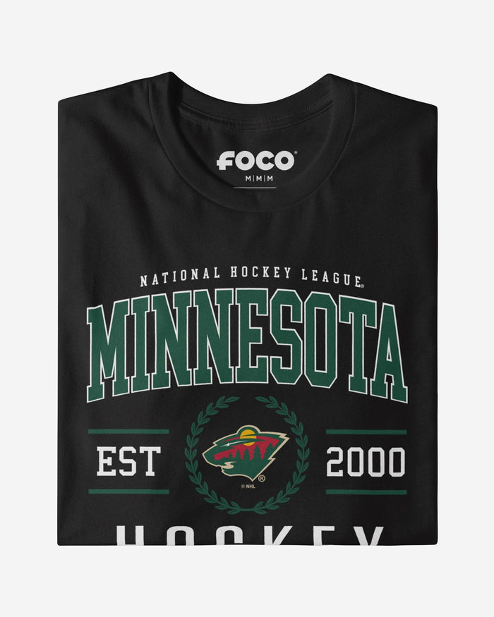 Minnesota Wild Hockey Legacy Crest T-Shirt FOCO Forest S - FOCO.com