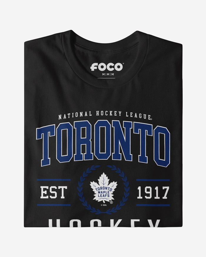 Toronto Maple Leafs Hockey Legacy Crest T-Shirt FOCO Team Navy S - FOCO.com