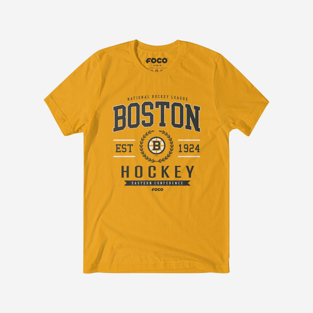 Boston Bruins Hockey Club T-Shirt FOCO Gold S - FOCO.com