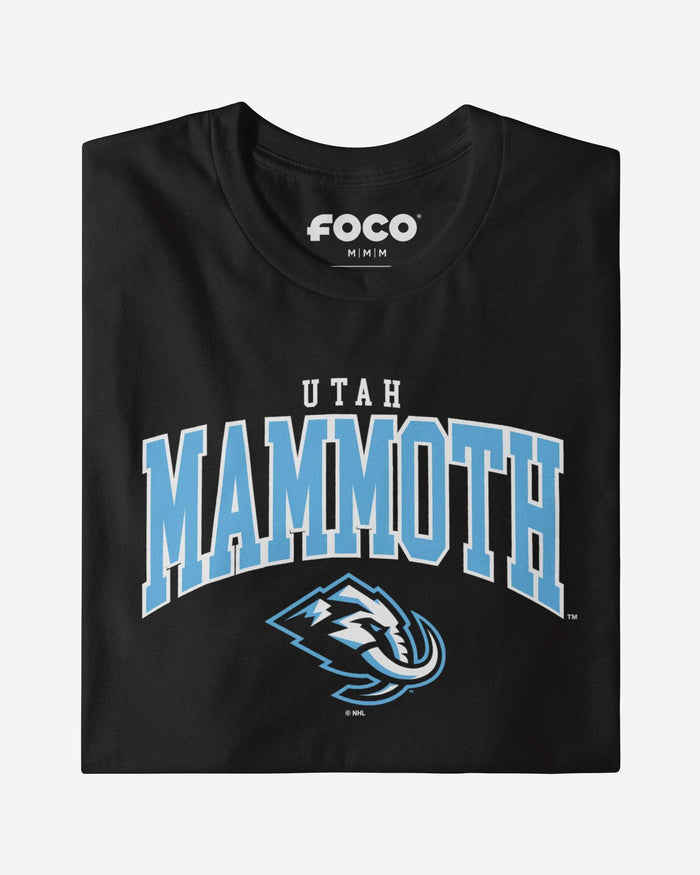 Utah Mammoth Classic Logo Long Sleeve T-Shirt FOCO Black S - FOCO.com