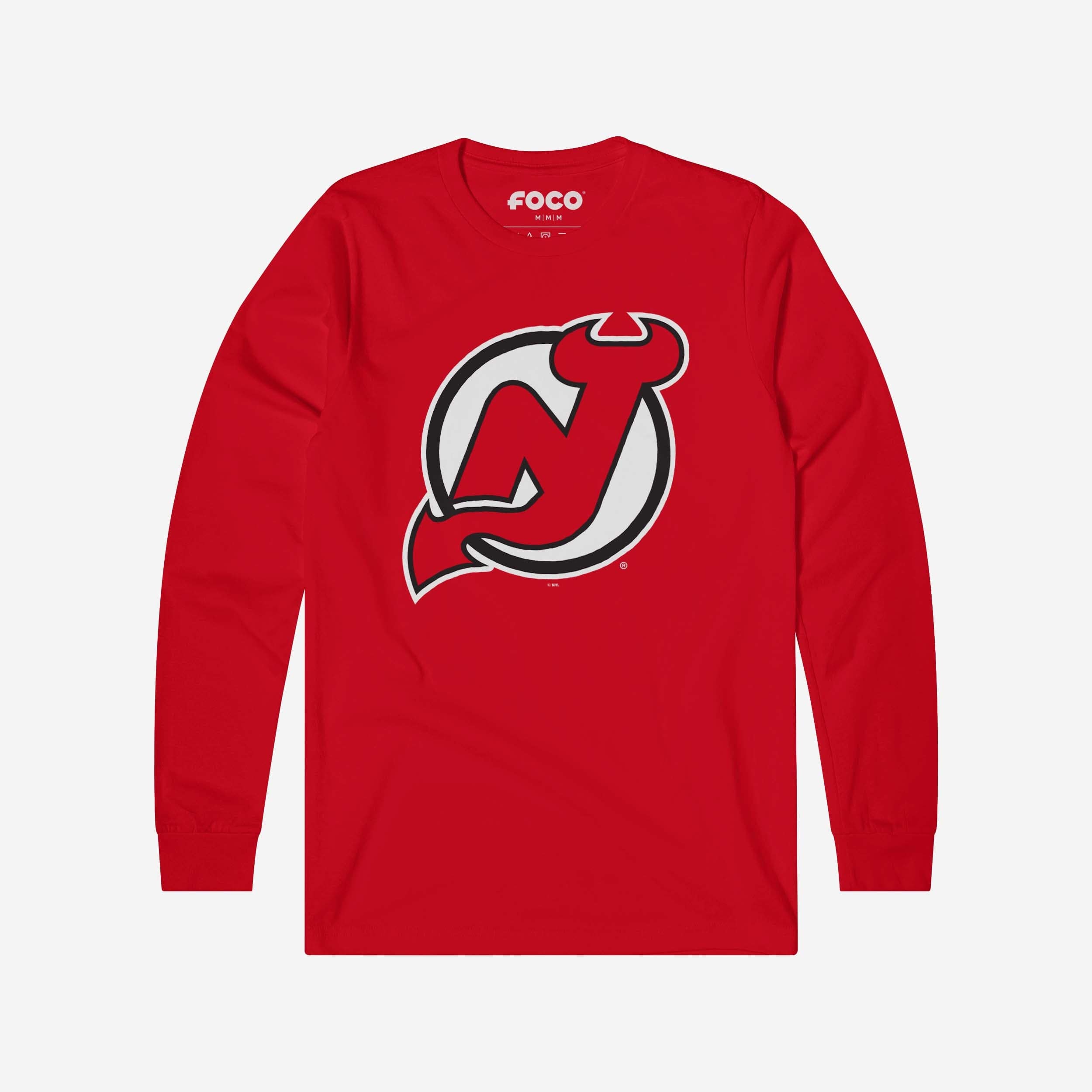 New Jersey Devils Primary Logo Long Sleeve T-Shirt FOCO