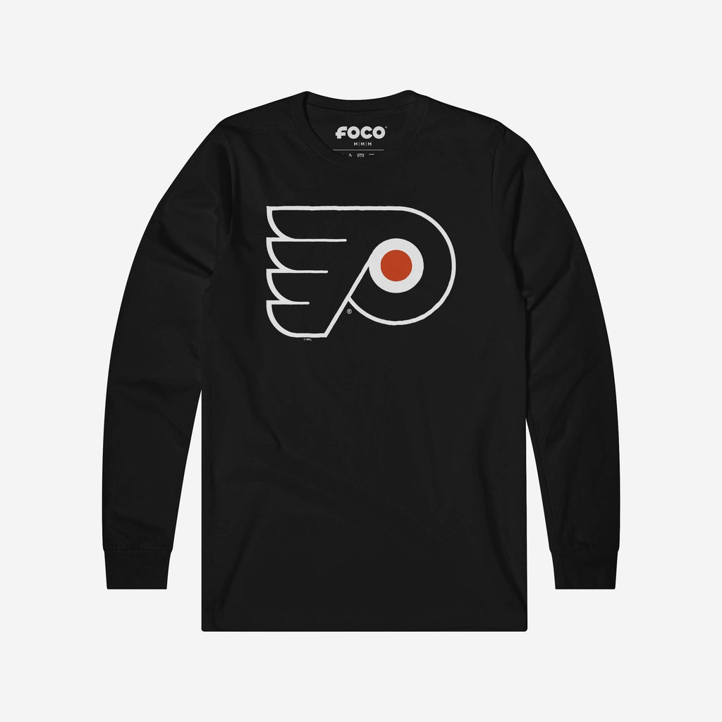 Philadelphia Flyers Primary Logo Long Sleeve T-Shirt FOCO Black S - FOCO.com