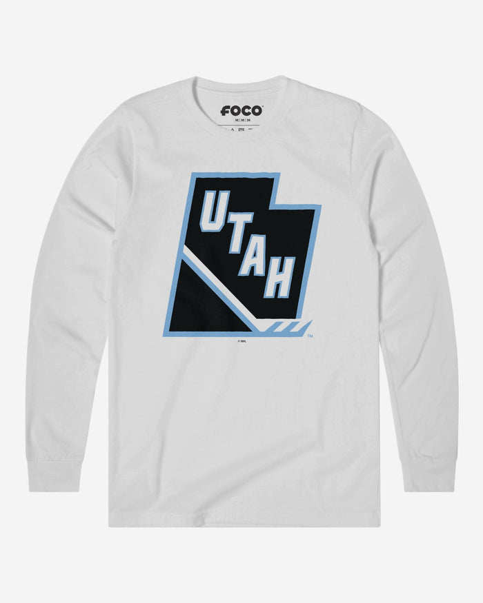 Utah Mammoth Tertiary Logo Long Sleeve T-Shirt FOCO White S - FOCO.com