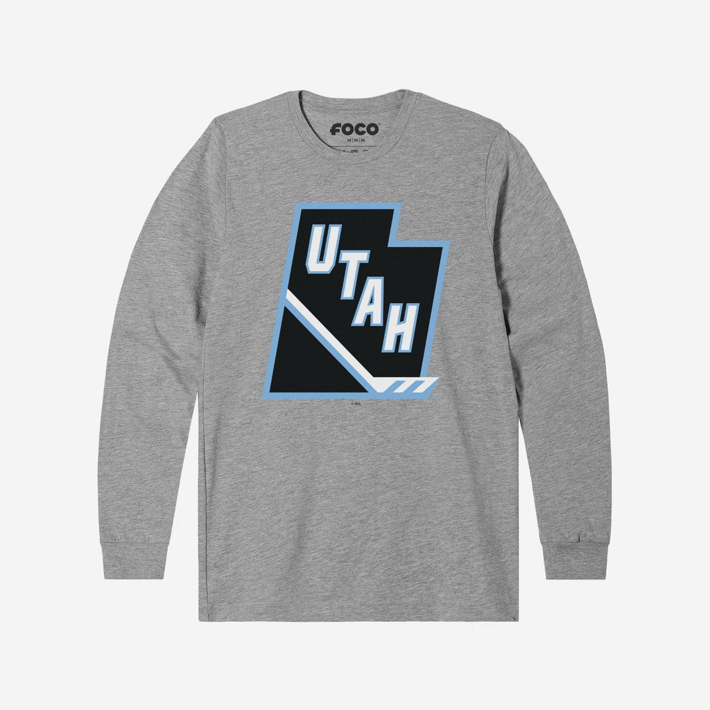 Utah Mammoth Tertiary Logo Long Sleeve T-Shirt FOCO Athletic Heather S - FOCO.com