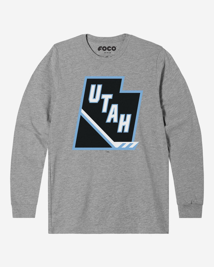 Utah Mammoth Tertiary Logo Long Sleeve T-Shirt FOCO Athletic Heather S - FOCO.com