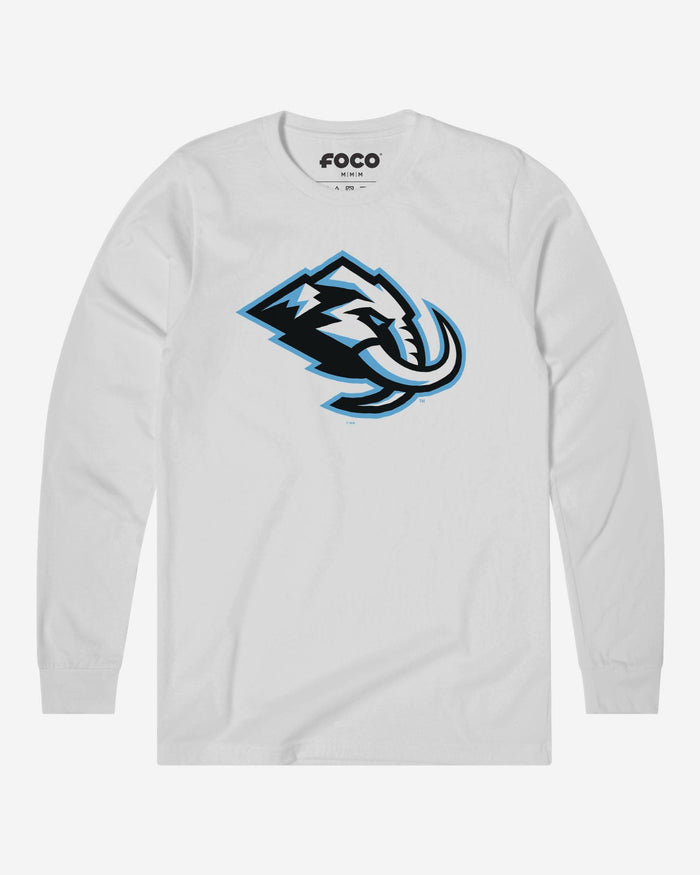 Utah Mammoth Primary Logo Long Sleeve T-Shirt FOCO White S - FOCO.com