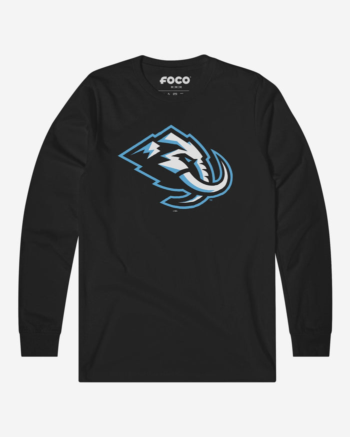 Utah Mammoth Primary Logo Long Sleeve T-Shirt FOCO Black S - FOCO.com