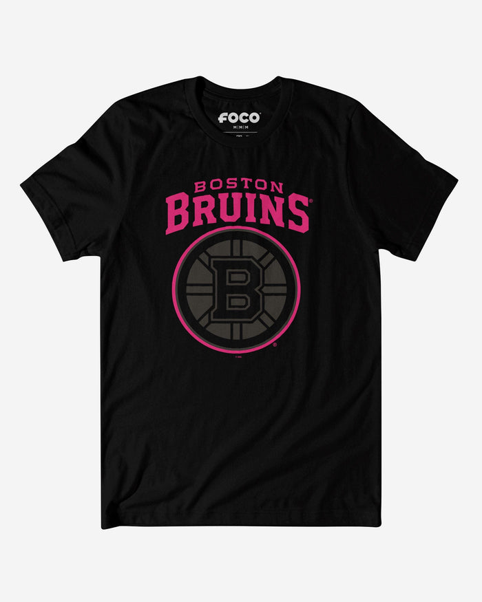 Boston Bruins Highlight Reel T-Shirt FOCO Black/Neon Pink S - FOCO.com