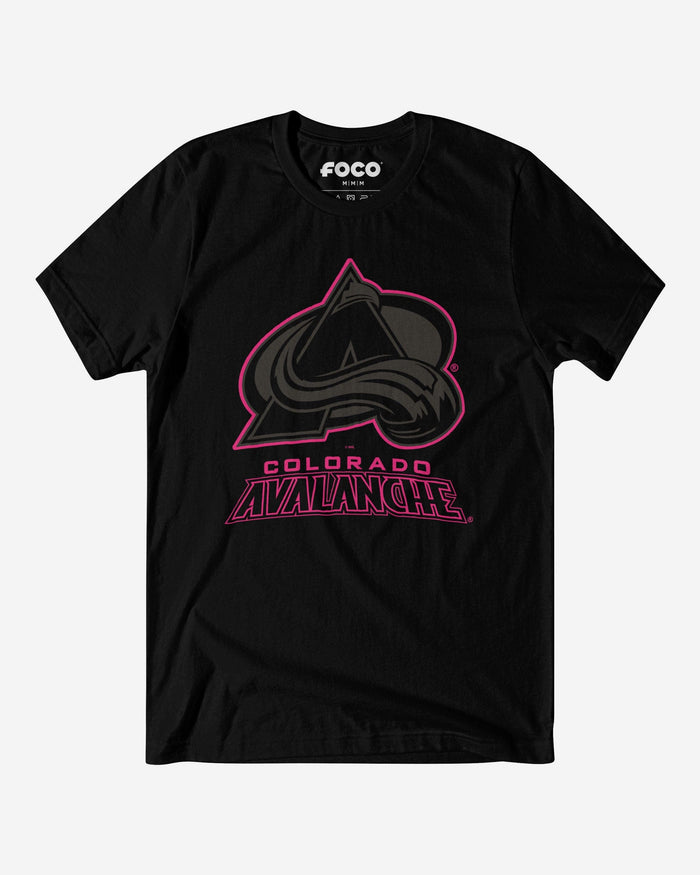 Colorado Avalanche Highlight Reel T-Shirt FOCO Black/Neon Pink S - FOCO.com
