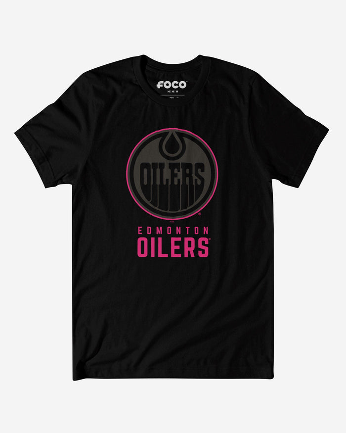 Edmonton Oilers Highlight Reel T-Shirt FOCO Black/Neon Pink S - FOCO.com