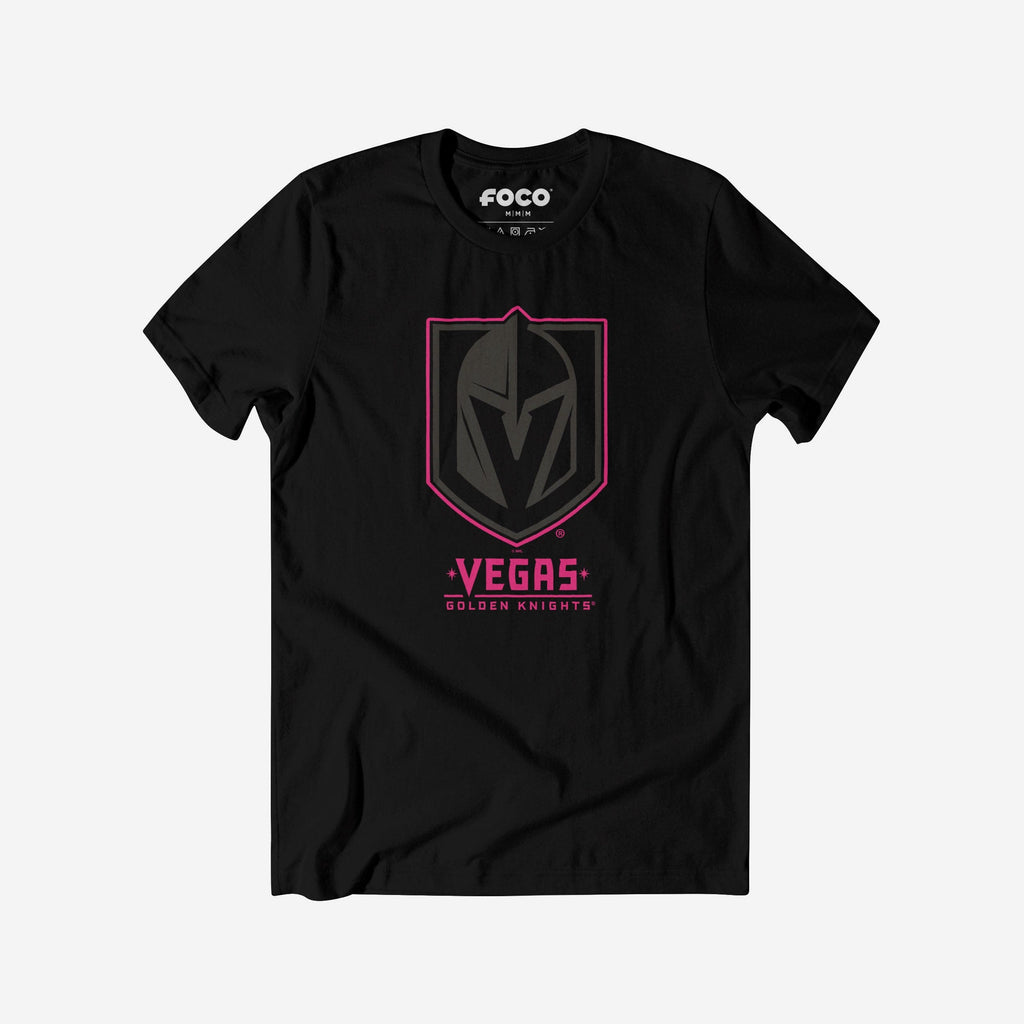 Vegas Golden Knights Highlight Reel T-Shirt FOCO Black/Neon Pink S - FOCO.com