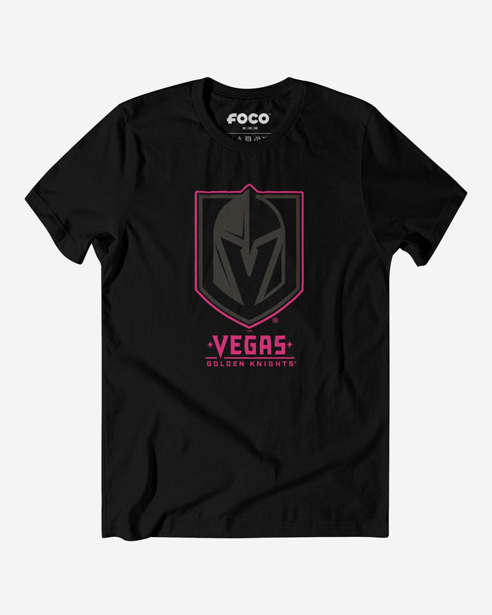 Vegas Golden Knights Highlight Reel T-Shirt FOCO Black/Neon Pink S - FOCO.com