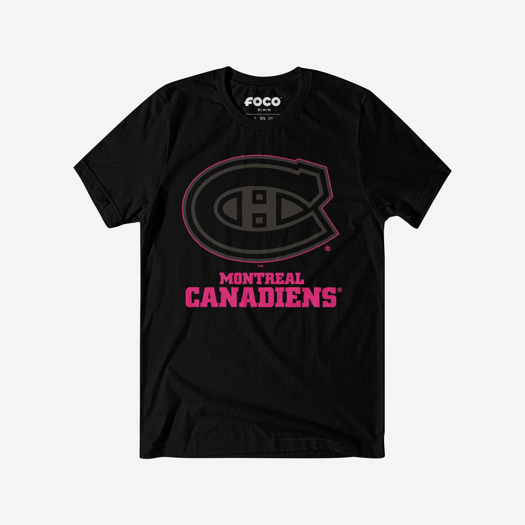 Montreal Canadiens Highlight Reel T-Shirt FOCO Black/Neon Pink S - FOCO.com