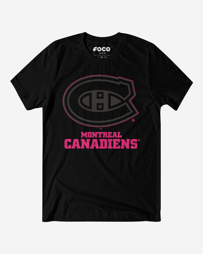 Montreal Canadiens Highlight Reel T-Shirt FOCO Black/Neon Pink S - FOCO.com