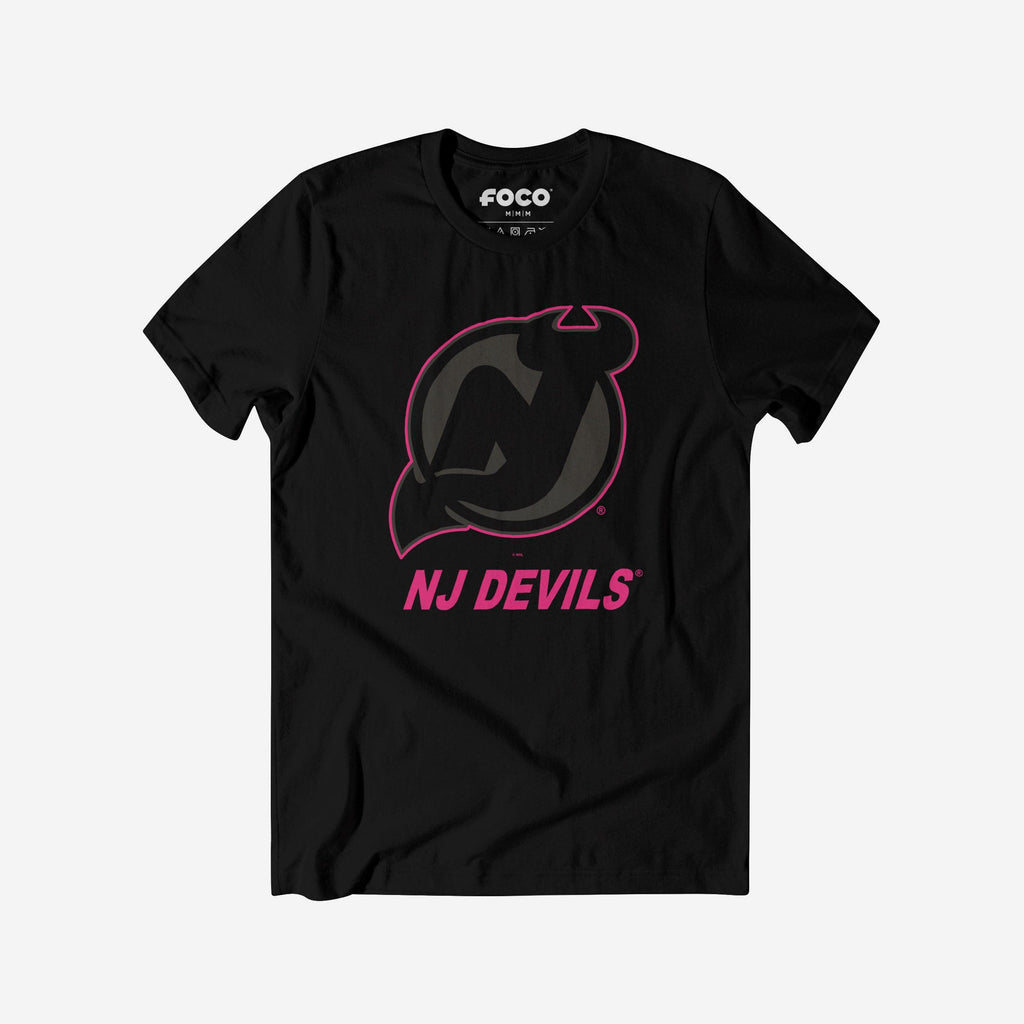New Jersey Devils Highlight Reel T-Shirt FOCO Black/Neon Pink S - FOCO.com