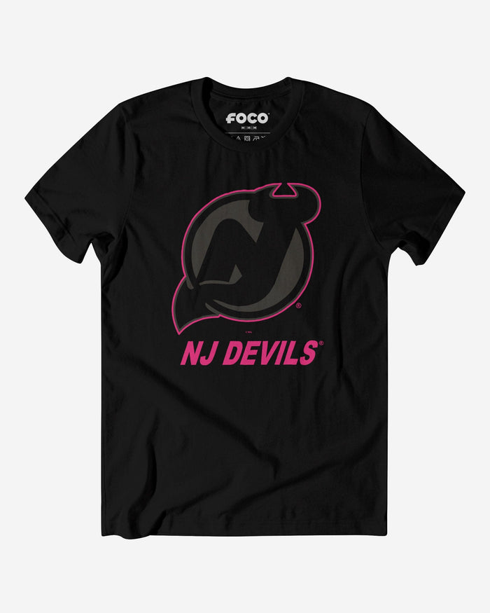 New Jersey Devils Highlight Reel T-Shirt FOCO Black/Neon Pink S - FOCO.com