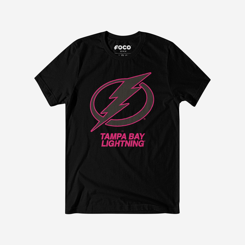 Tampa Bay Lightning Highlight Reel T-Shirt FOCO Black/Neon Pink S - FOCO.com