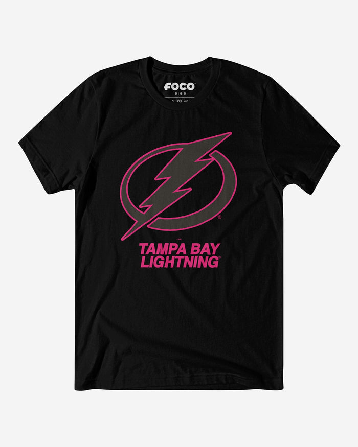 Tampa Bay Lightning Highlight Reel T-Shirt FOCO Black/Neon Pink S - FOCO.com