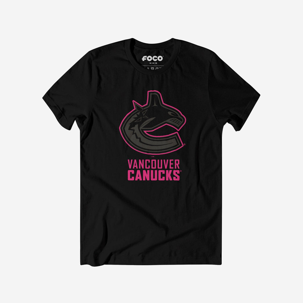 Vancouver Canucks Highlight Reel T-Shirt FOCO Black/Neon Pink S - FOCO.com