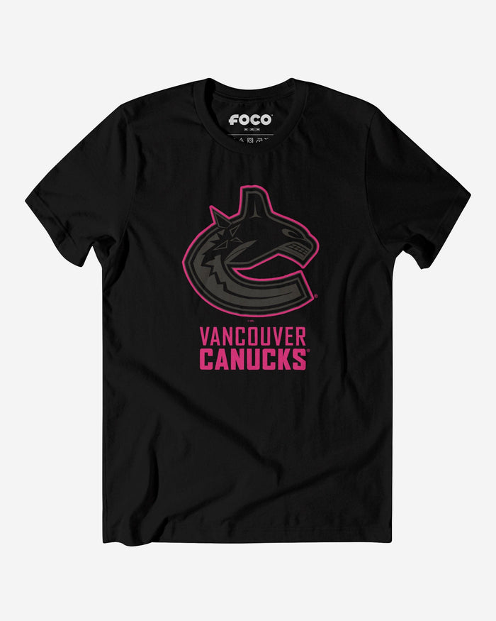 Vancouver Canucks Highlight Reel T-Shirt FOCO Black/Neon Pink S - FOCO.com