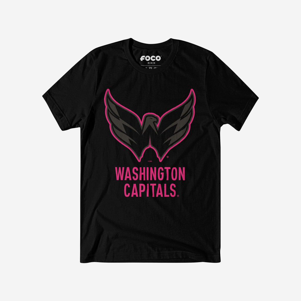 Washington Capitals Highlight Reel T-Shirt FOCO Black/Neon Pink S - FOCO.com