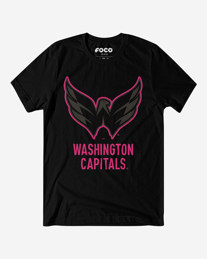 Washington Capitals Highlight Reel T-Shirt FOCO Black/Neon Pink S - FOCO.com