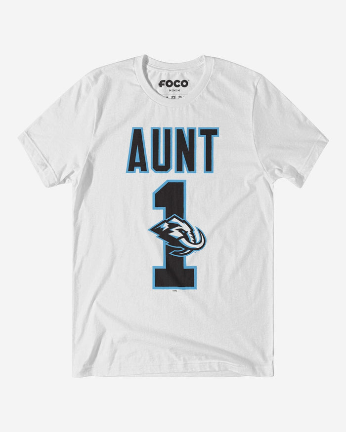 Utah Mammoth Number 1 Aunt T-Shirt FOCO S - FOCO.com