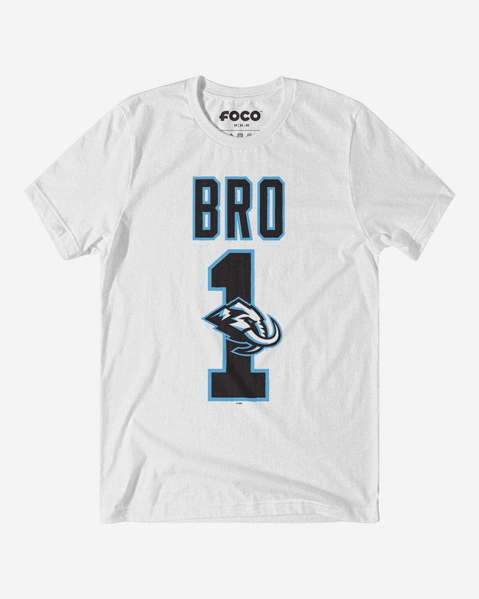 Utah Mammoth Number 1 Bro T-Shirt FOCO S - FOCO.com