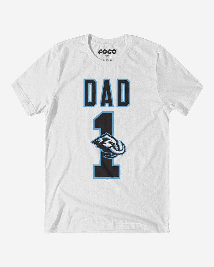Utah Mammoth Number 1 Dad T-Shirt FOCO S - FOCO.com