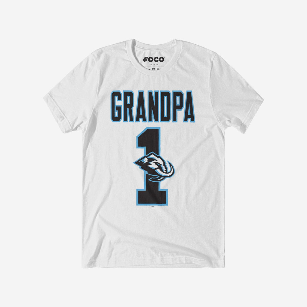 Utah Mammoth Number 1 Grandpa T-Shirt FOCO S - FOCO.com