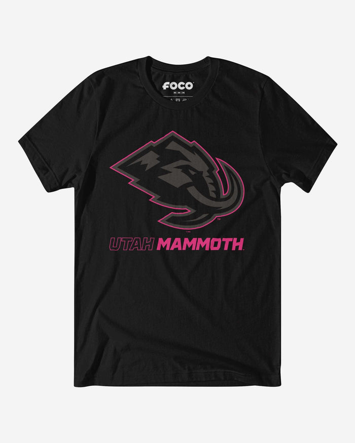 Utah Mammoth Highlight Reel T-Shirt FOCO Black/Neon Pink S - FOCO.com