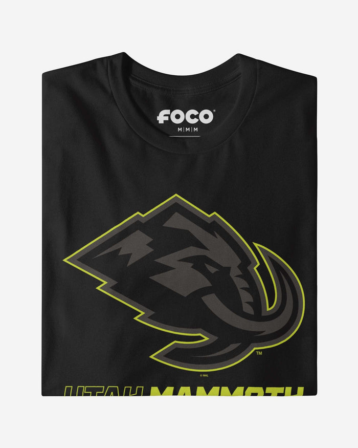 Utah Mammoth Highlight Reel T-Shirt FOCO Black/Volt S - FOCO.com