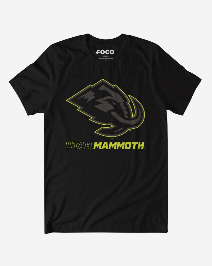 Utah Mammoth Highlight Reel T-Shirt FOCO Black/Volt S - FOCO.com