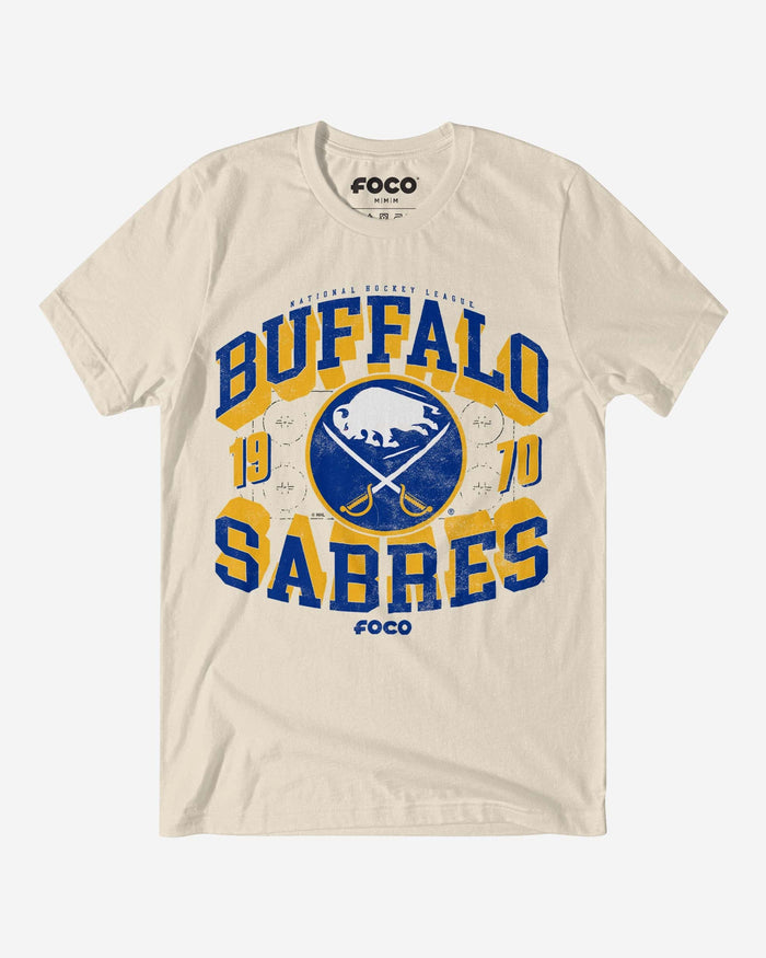 Buffalo Sabres Rink Arched Wordmark T-Shirt FOCO S - FOCO.com