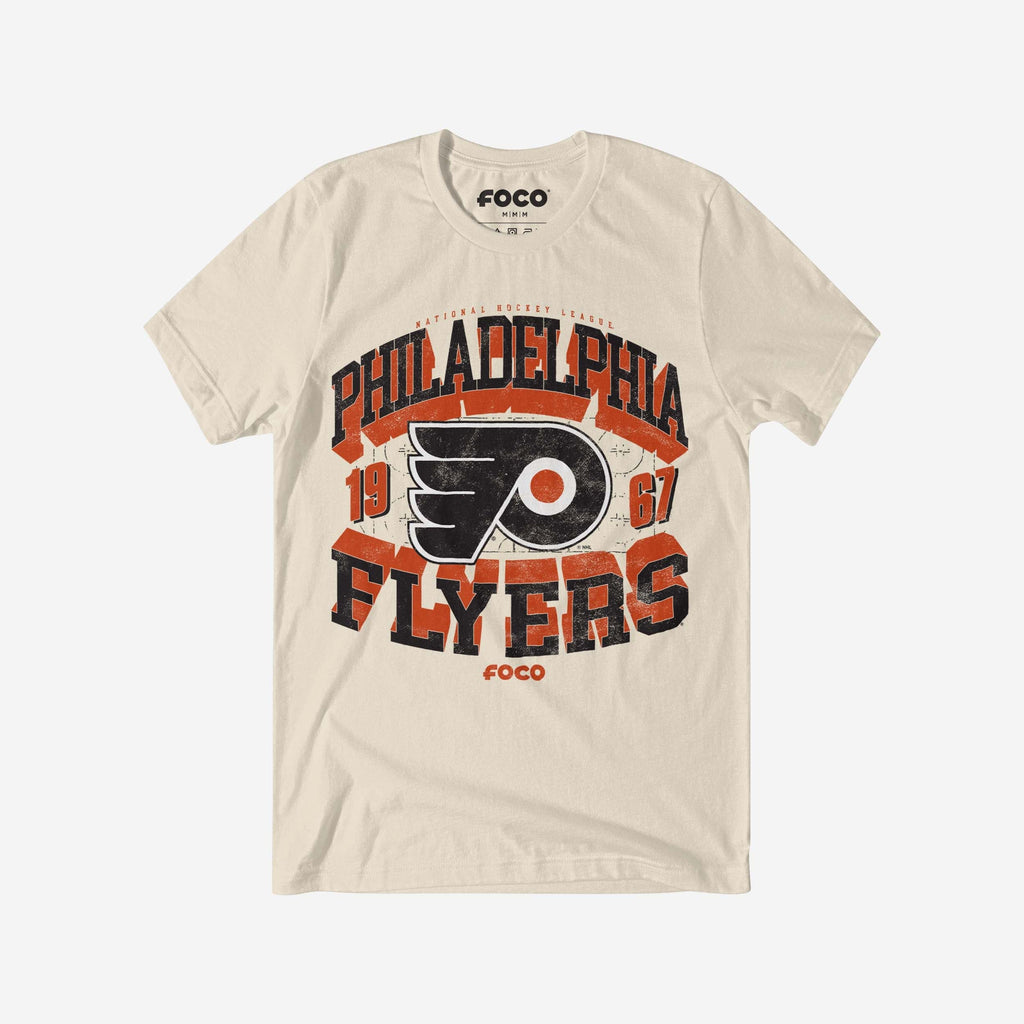 Philadelphia Flyers Rink Arched Wordmark T-Shirt FOCO S - FOCO.com
