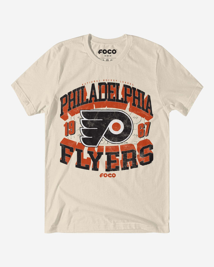 Philadelphia Flyers Rink Arched Wordmark T-Shirt FOCO S - FOCO.com