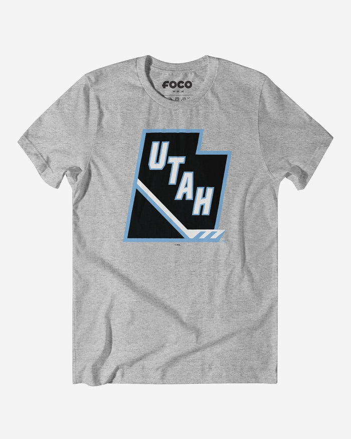 Utah Mammoth Tertiary Logo T-Shirt FOCO Athletic Heather S - FOCO.com