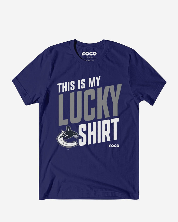 Vancouver Canucks This Is My Lucky T-Shirt FOCO S - FOCO.com