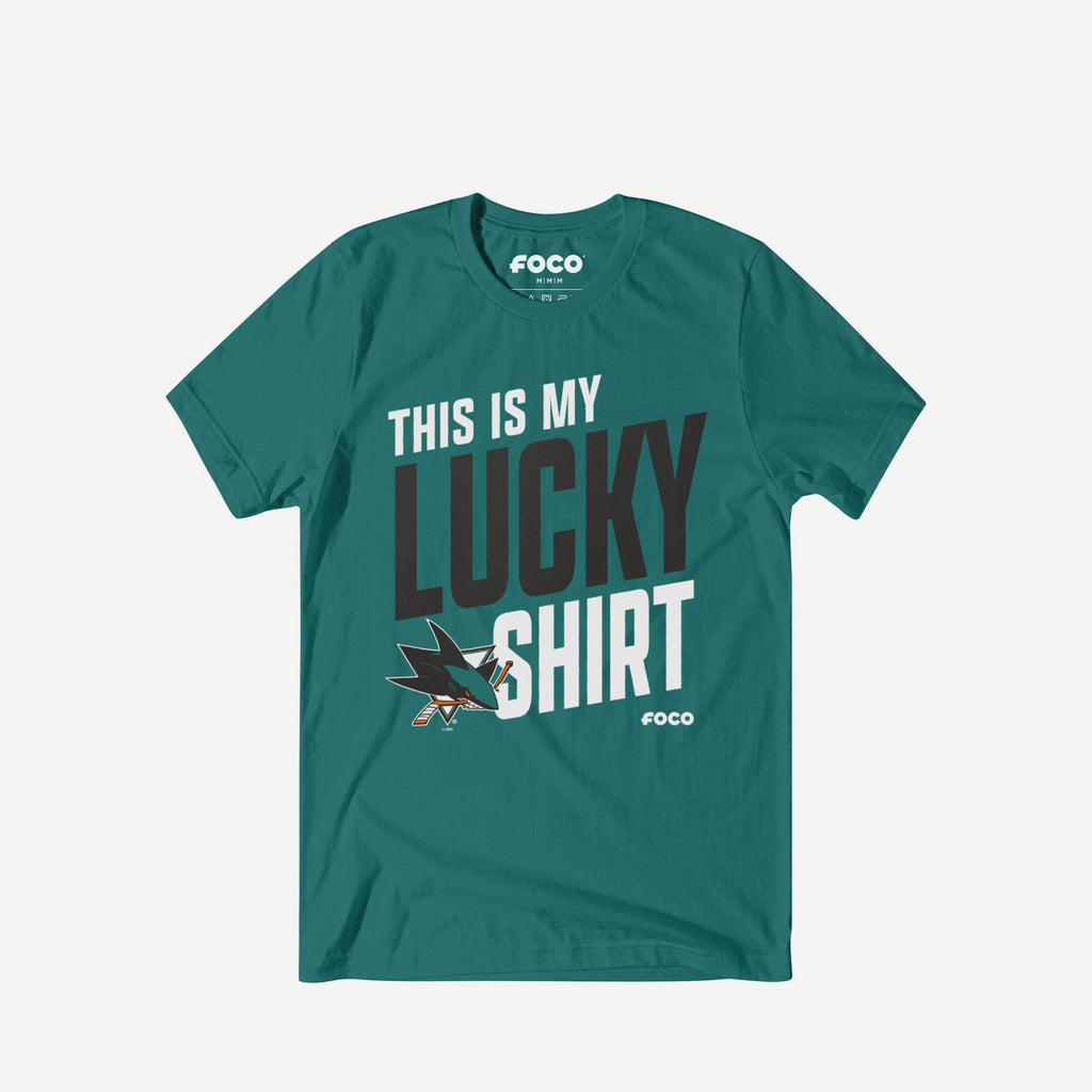 San Jose Sharks This Is My Lucky T-Shirt FOCO S - FOCO.com