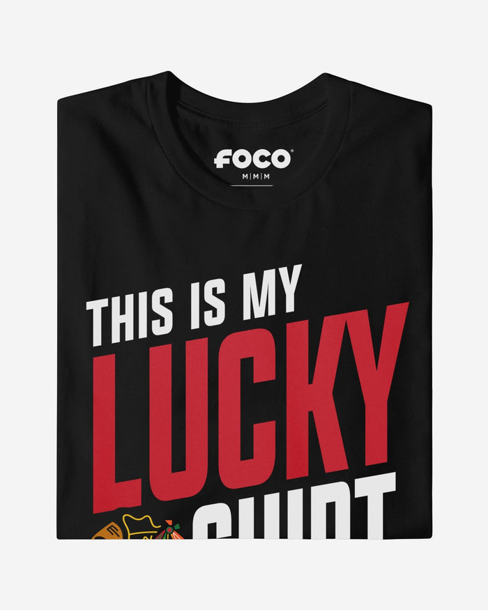 Chicago Blackhawks This Is My Lucky T-Shirt FOCO S - FOCO.com