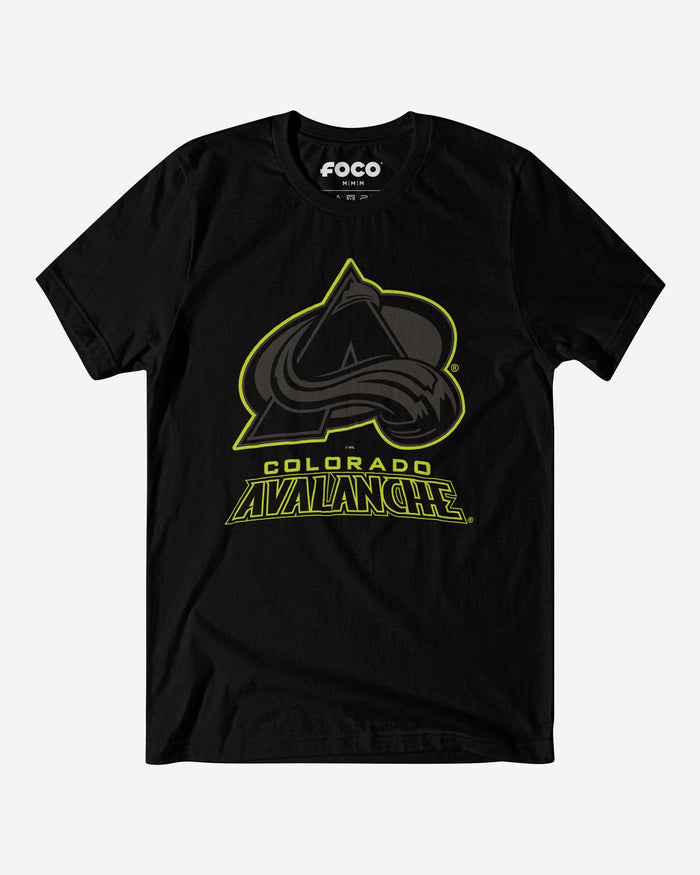 Colorado Avalanche Highlight Reel T-Shirt FOCO Black/Volt S - FOCO.com