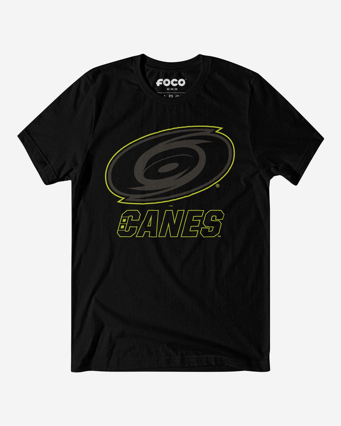 Carolina Hurricanes Highlight Reel T-Shirt FOCO Black/Volt S - FOCO.com