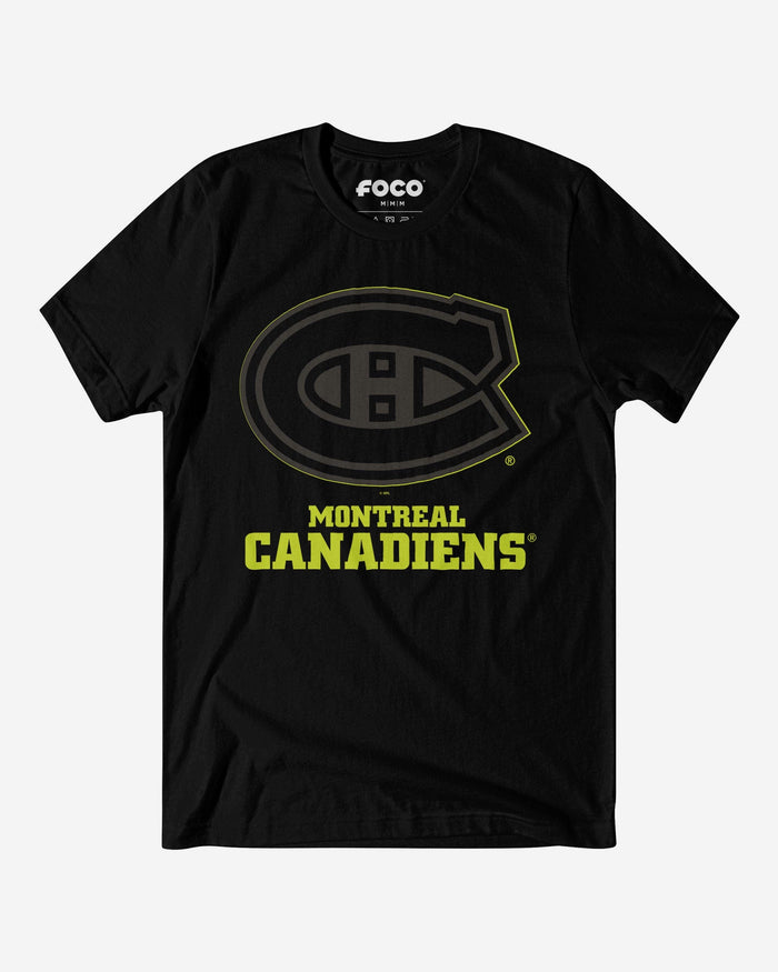 Montreal Canadiens Highlight Reel T-Shirt FOCO Black/Volt S - FOCO.com