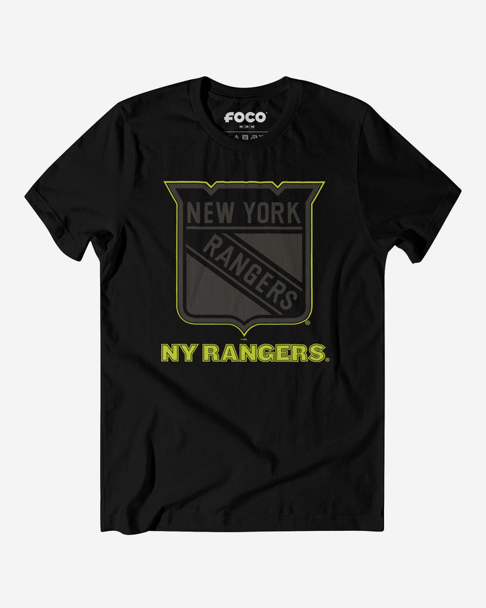 New York Rangers Highlight Reel T-Shirt FOCO Black/Volt S - FOCO.com