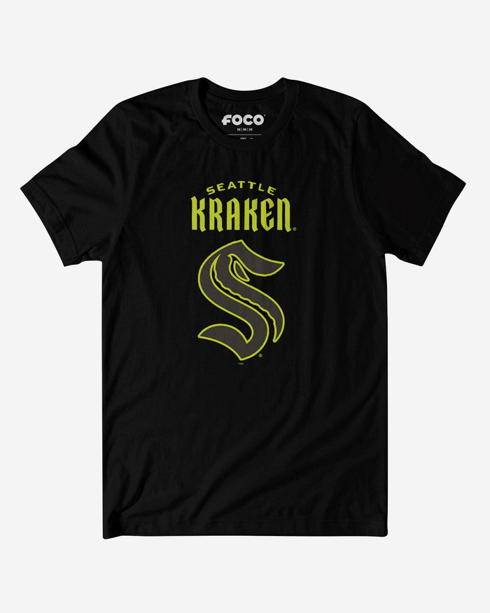 Seattle Kraken Highlight Reel T-Shirt FOCO Black/Volt S - FOCO.com