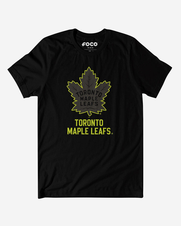 Toronto Maple Leafs Highlight Reel T-Shirt FOCO Black/Volt S - FOCO.com