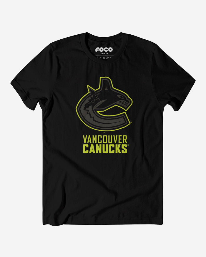 Vancouver Canucks Highlight Reel T-Shirt FOCO Black/Volt S - FOCO.com